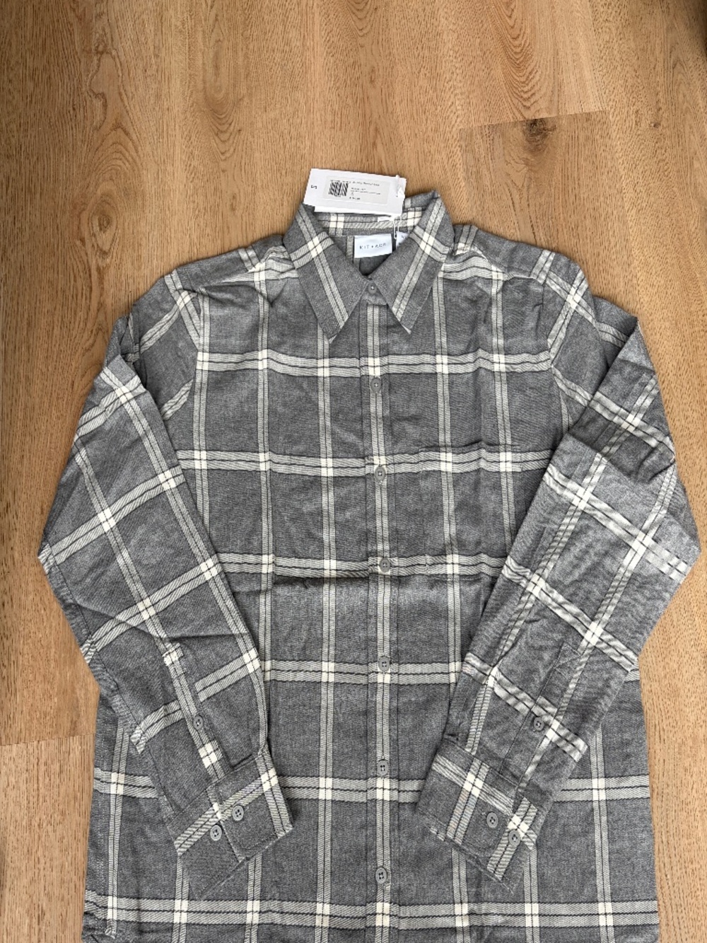 Kit + Ace Grey Flannel Archive Shirt